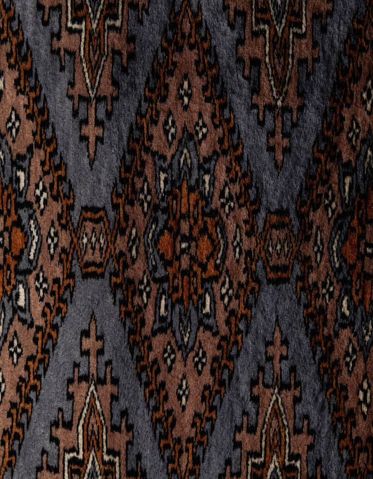 Detail image of  4' 4 x 5' 10  Hand Knotted Bokhara Oriental Wool Rug