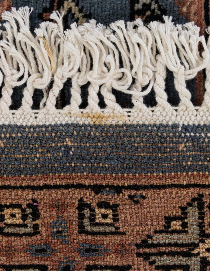 Detail image of  4' 3 x 6' 5  Hand Knotted Bokhara Wool Rug