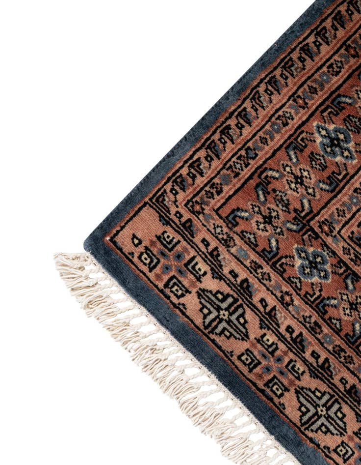 Detail image of  4' 3 x 6' 5  Hand Knotted Bokhara Wool Rug