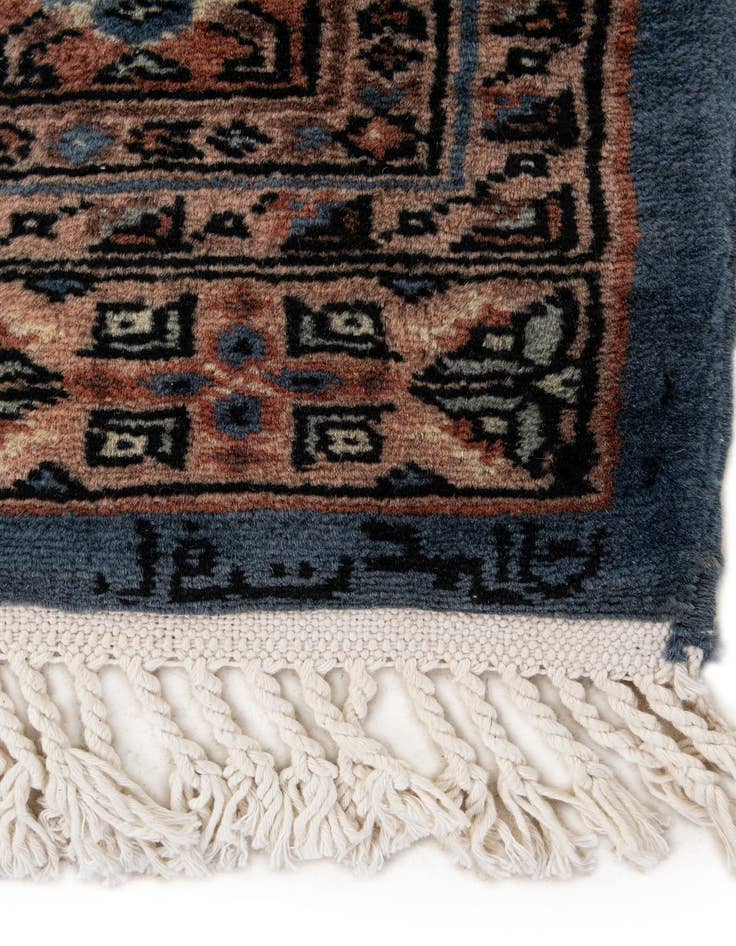 Detail image of  4' 4 x 5' 11  Hand Knotted Bokhara Wool Rug