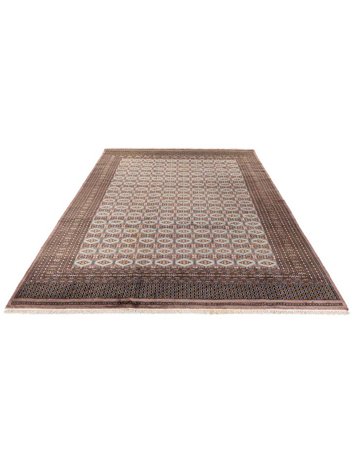 Detail image of  7' 3 x 10' 3  Hand Knotted Bokhara Oriental Wool Rug