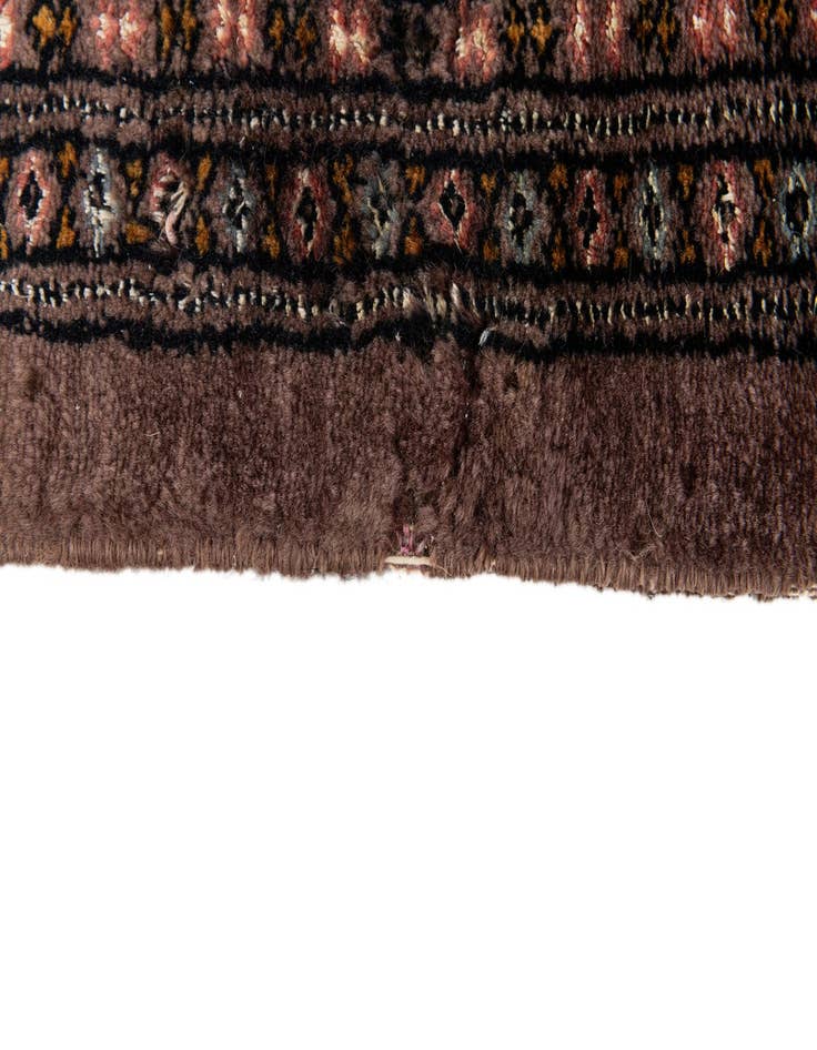 Detail image of  7' 3 x 10' 3  Hand Knotted Bokhara Oriental Wool Rug