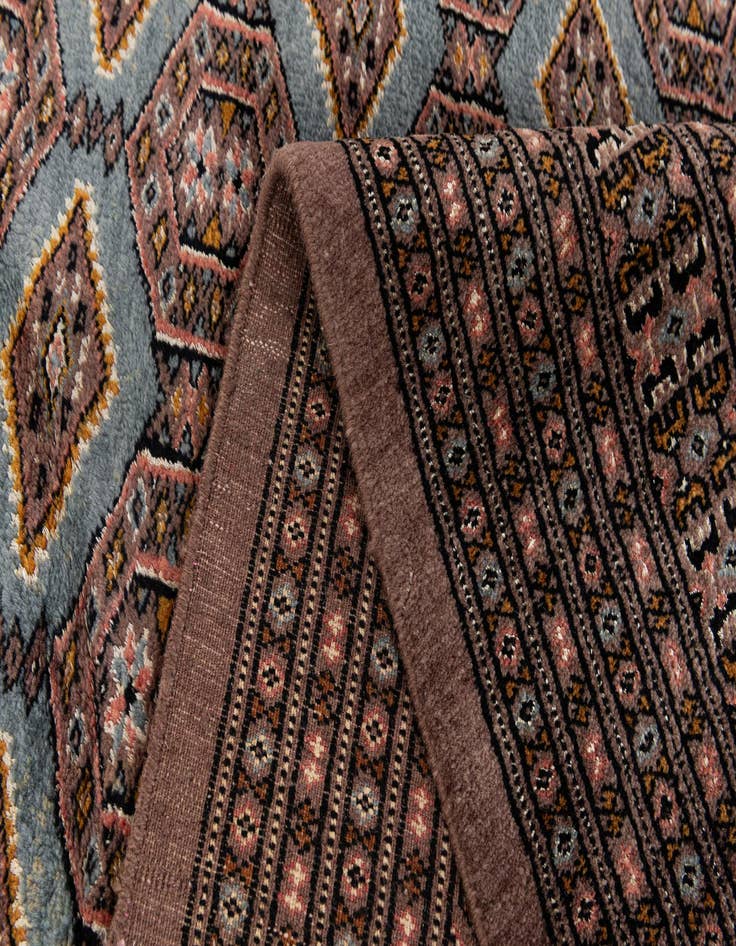 Detail image of  7' 3 x 10' 3  Hand Knotted Bokhara Oriental Wool Rug