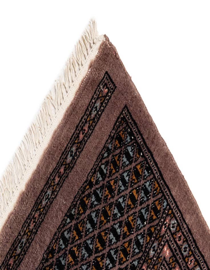 Detail image of  7' 3 x 10' 3  Hand Knotted Bokhara Oriental Wool Rug