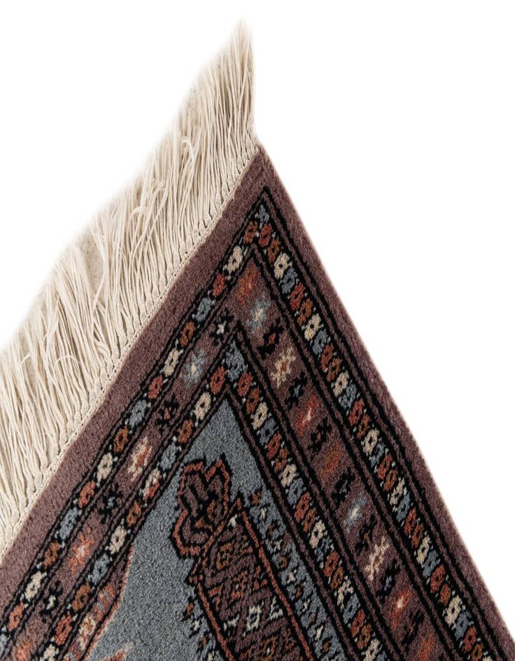 Detail image of  2' 1 x 3' 1  Hand Knotted Bokhara Oriental Wool Rug