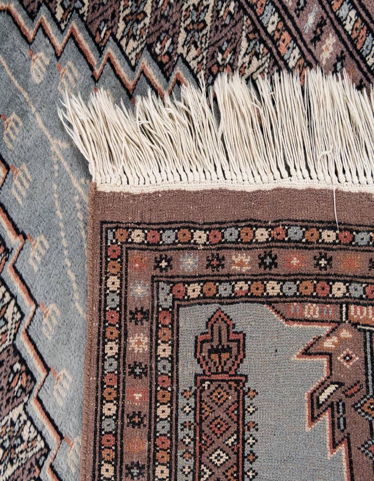 Detail image of  2' 1 x 3' 1  Hand Knotted Bokhara Oriental Wool Rug
