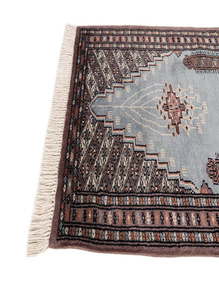 Detail image of  2' 1 x 3' 1  Hand Knotted Bokhara Oriental Wool Rug