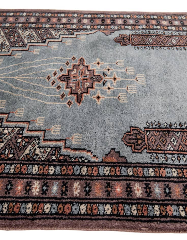 Detail image of  2' 1 x 3' 1  Hand Knotted Bokhara Oriental Wool Rug