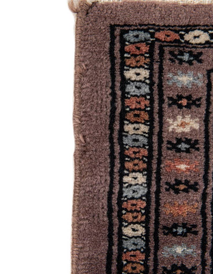 Detail image of  2' 1 x 3' 1  Hand Knotted Bokhara Oriental Wool Rug