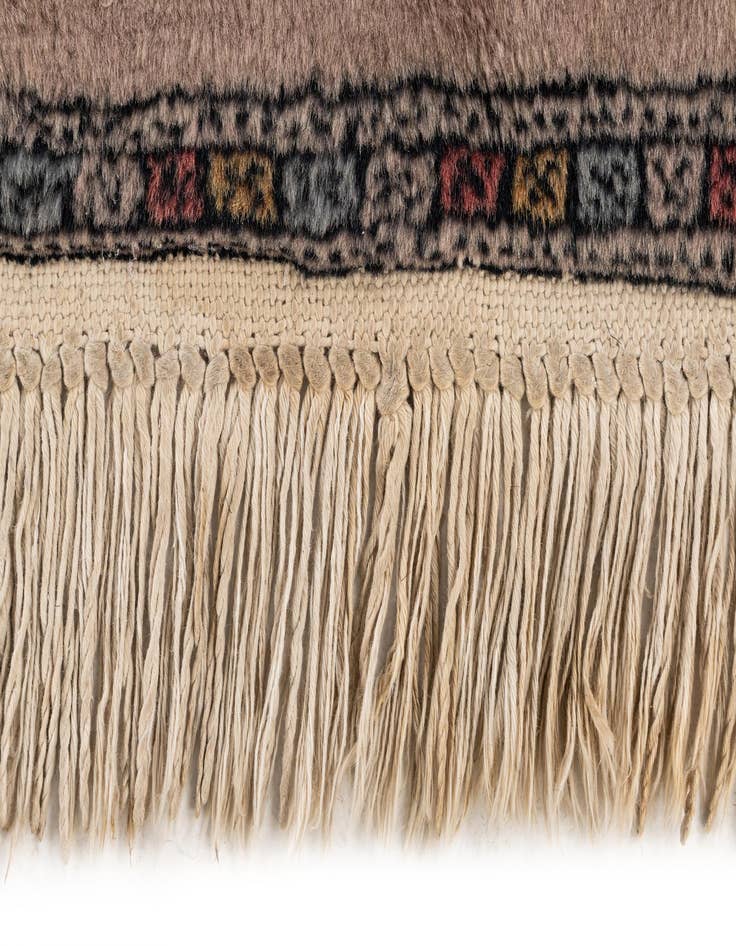 Detail image of  4' 2 x 6' 4  Hand Knotted Bokhara Oriental Wool Rug