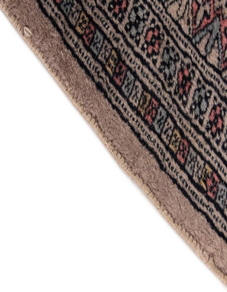 Detail image of  4' 2 x 6' 4  Hand Knotted Bokhara Oriental Wool Rug