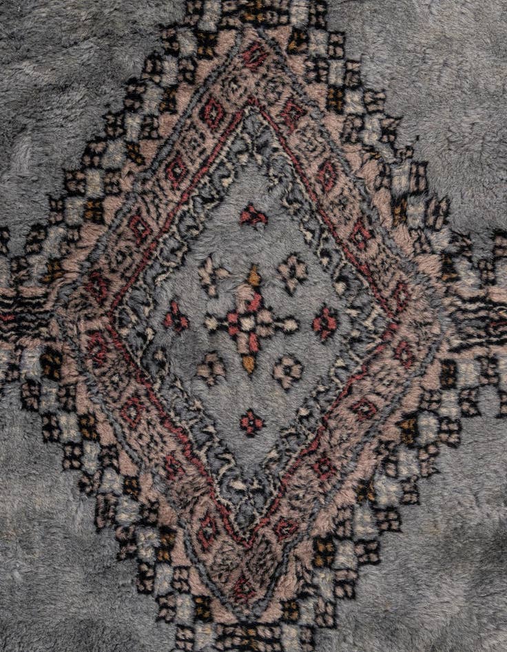 Detail image of  4' 2 x 6' 4  Hand Knotted Bokhara Oriental Wool Rug