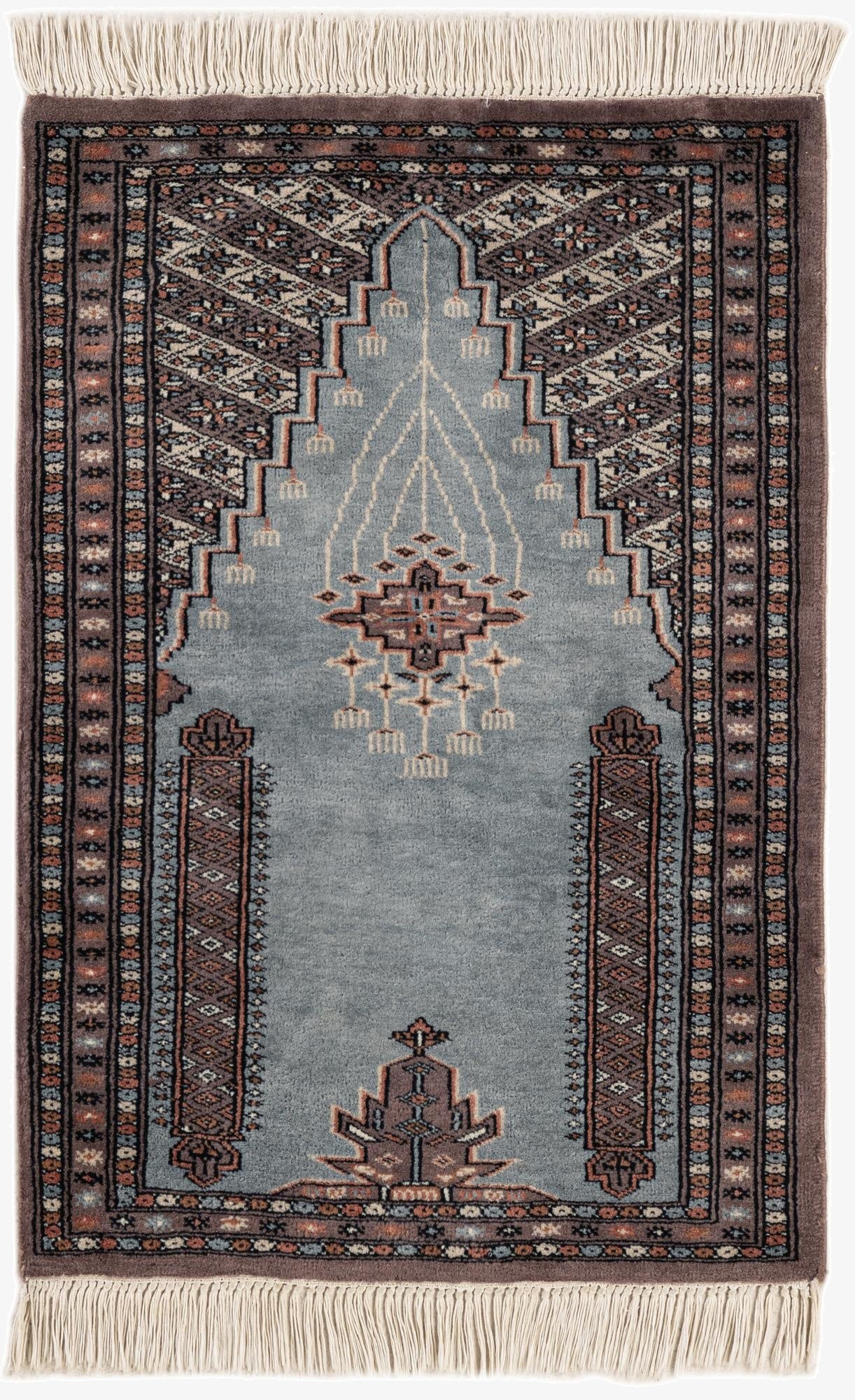  2' 1 x 3' 1  Hand Knotted Bokhara Oriental Wool Rug