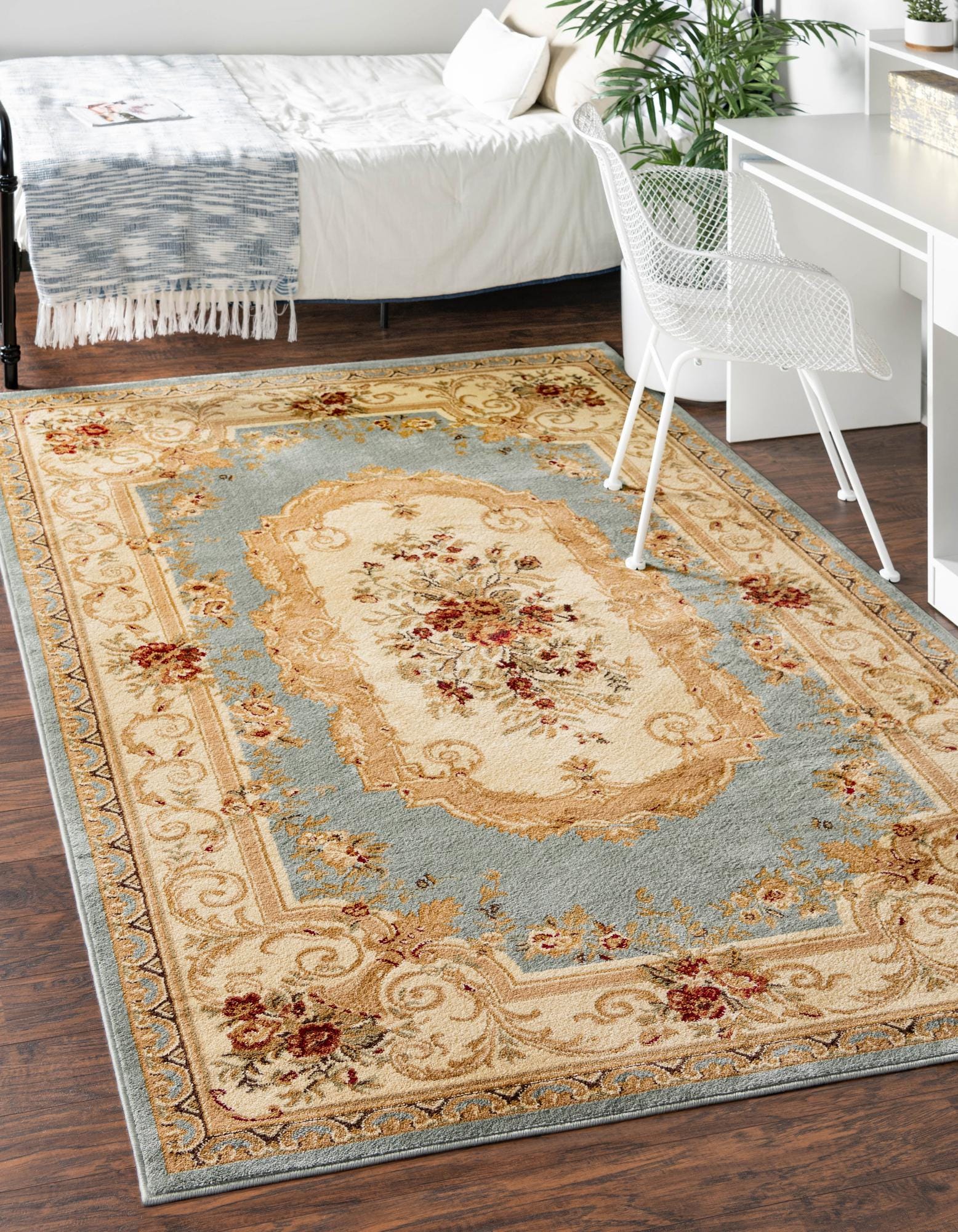 Light Blue 9' x 12' Chateau Rug | Rugs.com