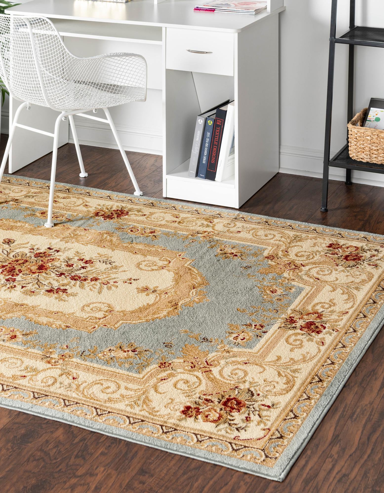 Light Blue 6' x 9' Chateau Rug | Rugs.com