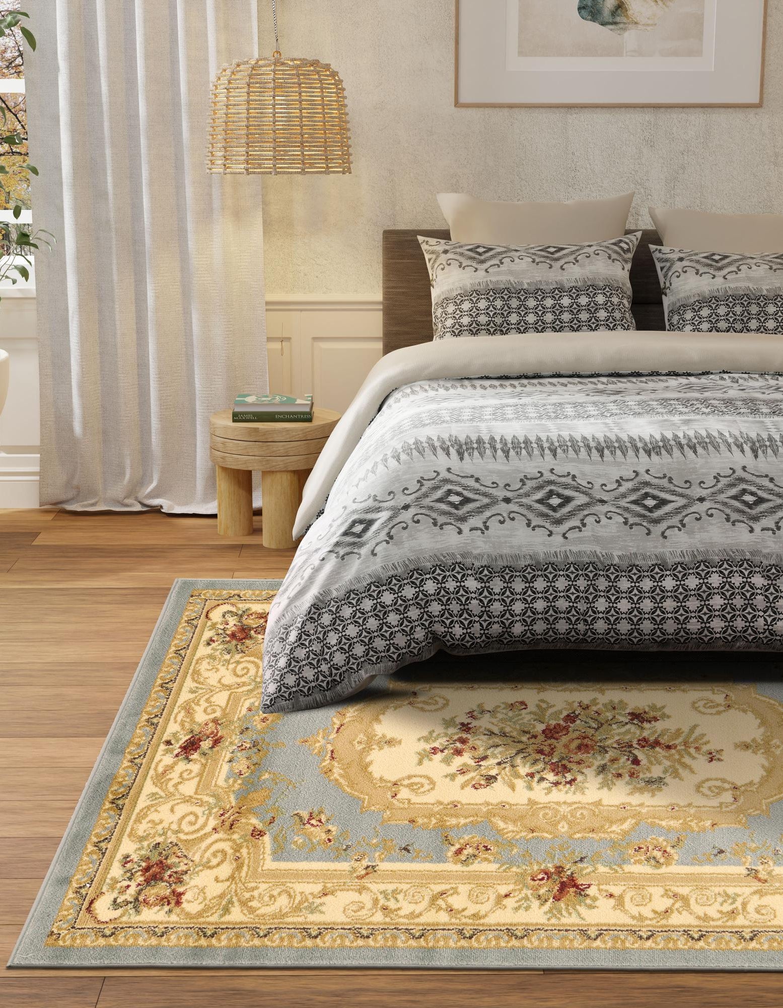 Light Blue 6' x 9' Chateau Rug | Rugs.com