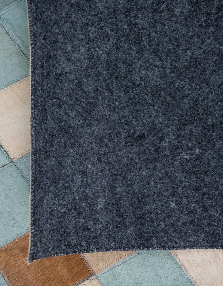 Detail image of  4' 10 x 6' 8 Cowhide Leather Rug