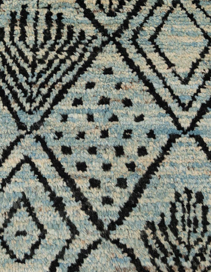 Detail image of  6' 6 x 9' 2  Hand Knotted Darya Wool Rug