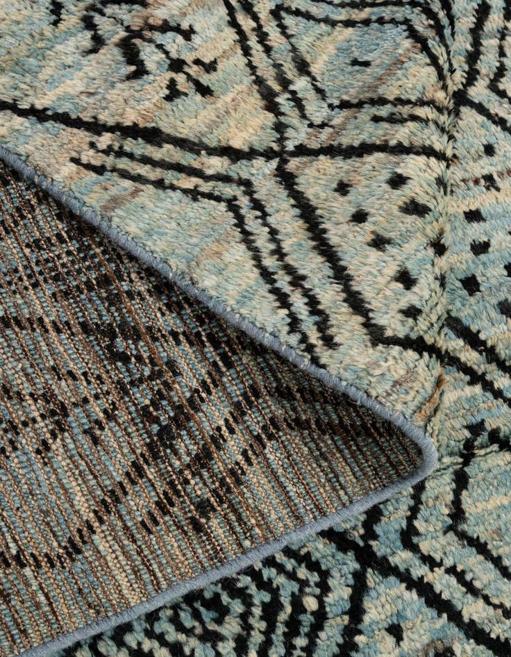 Detail image of  6' 6 x 9' 2  Hand Knotted Darya Wool Rug