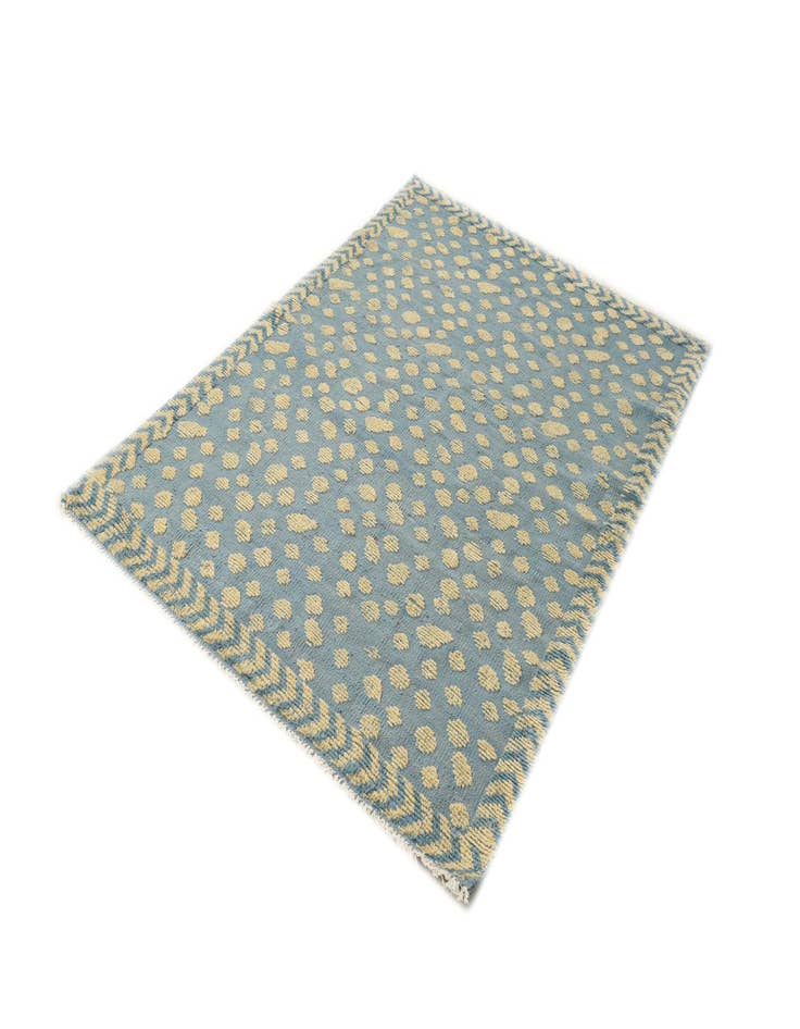 Detail image of  4' 3 x 6' 1  Hand Knotted Darya Wool Rug