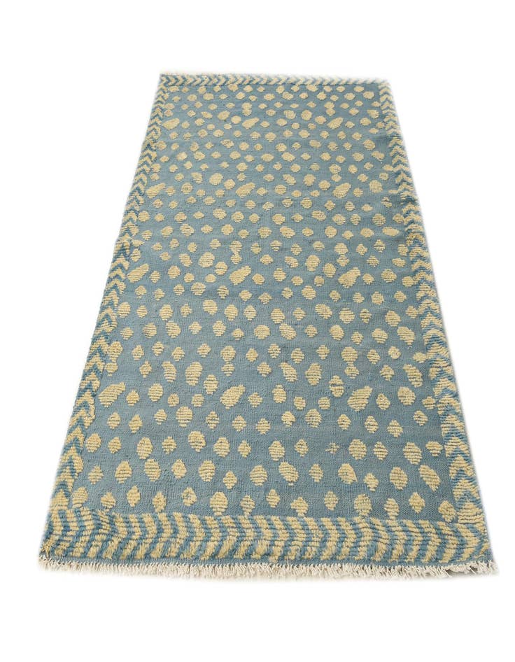 Detail image of  4' 3 x 6' 1  Hand Knotted Darya Wool Rug