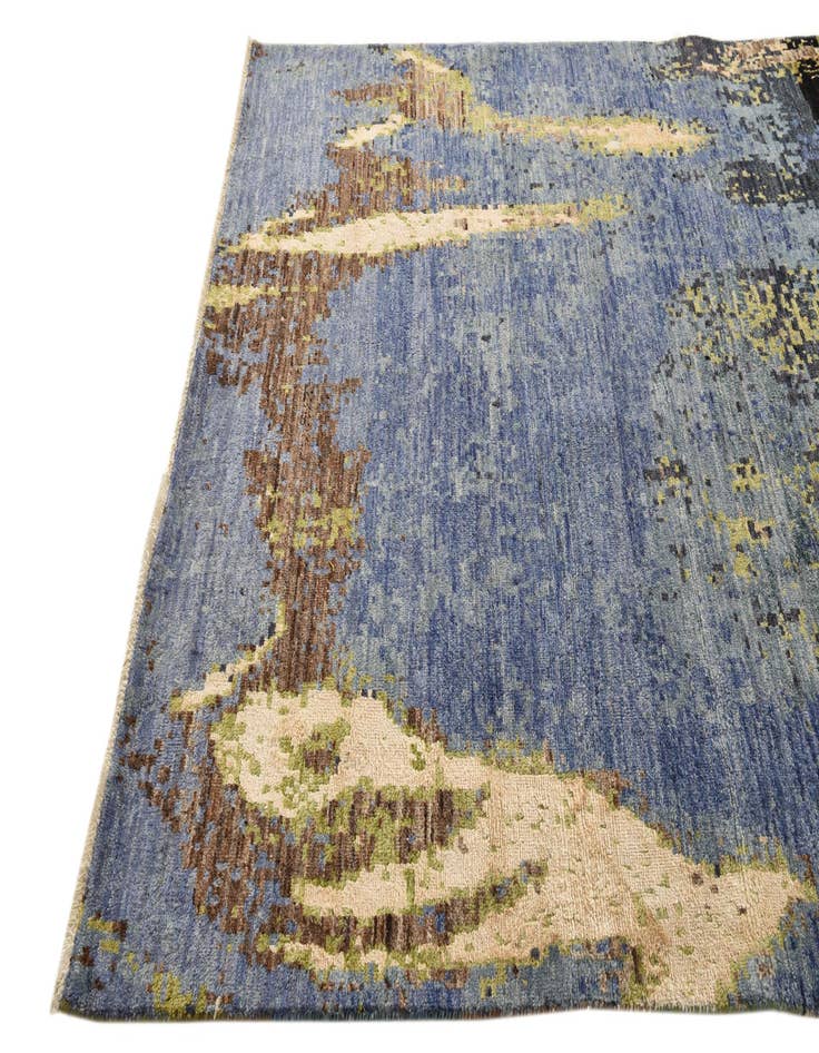 Detail image of  6' 5 x 9' 9  Hand Knotted Darya Rug