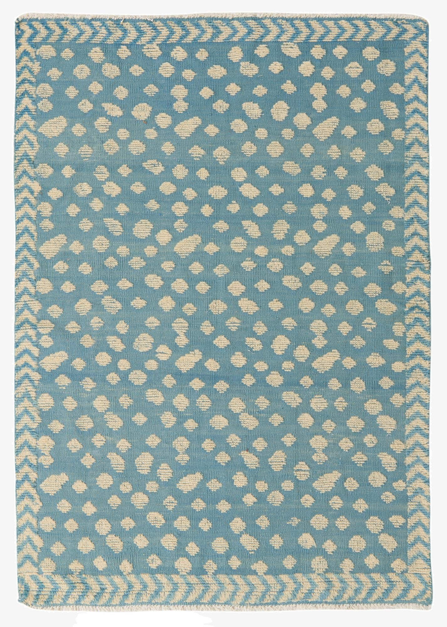  4' 3 x 6' 1  Hand Knotted Darya Wool Rug