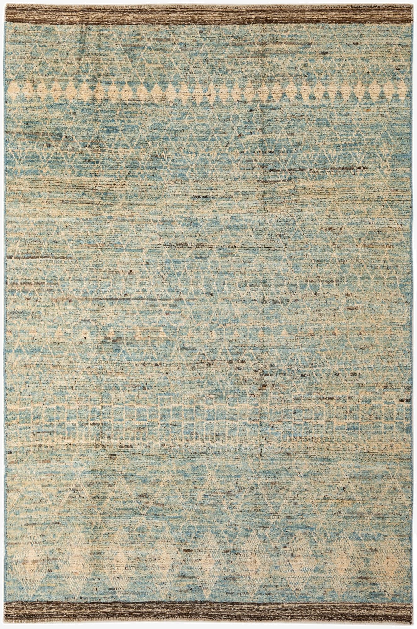  6' 3 x 9' 6  Hand Knotted Darya Wool Rug