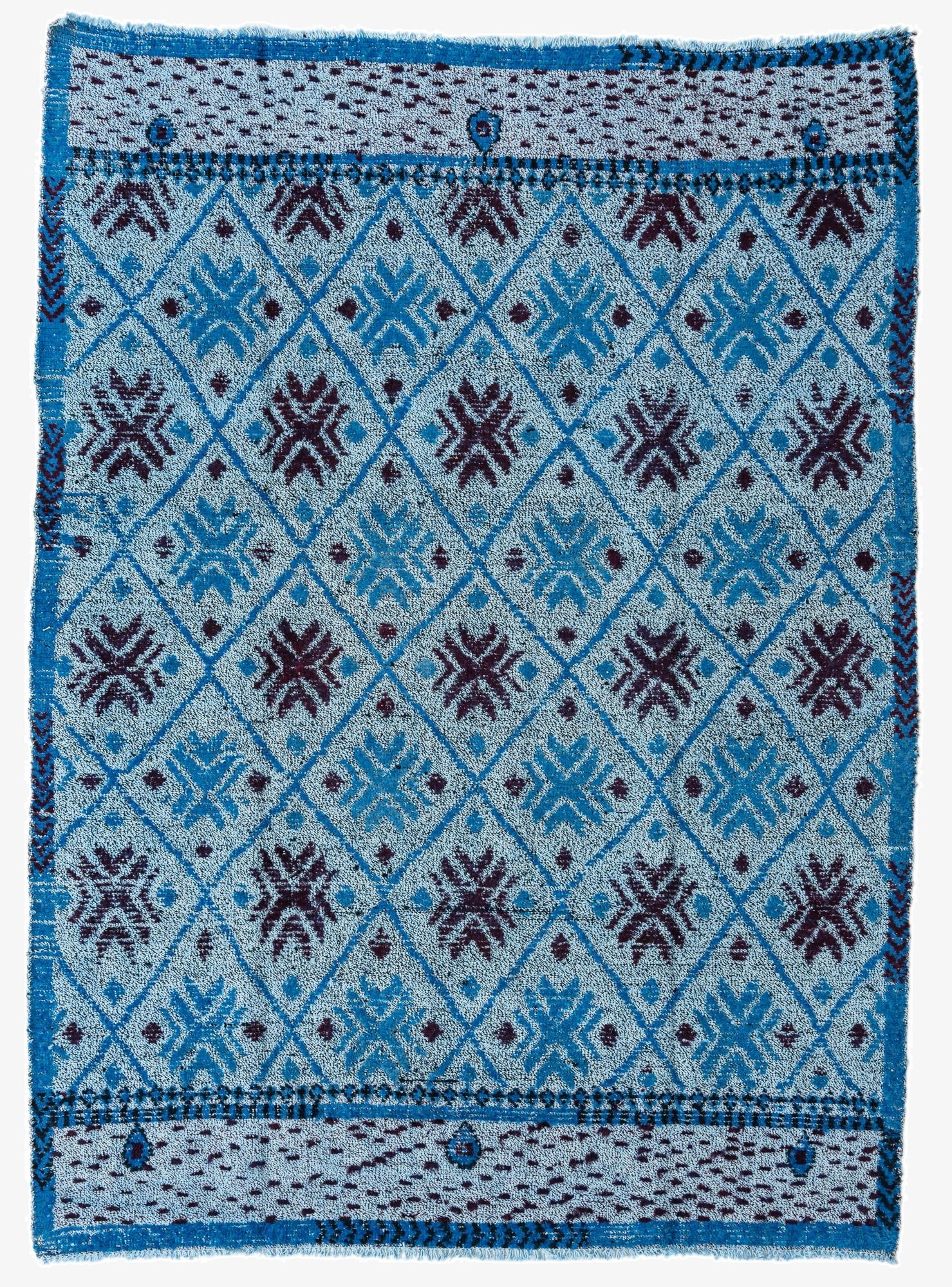  5' 11 x 8' 3  Hand Knotted Darya Wool Rug