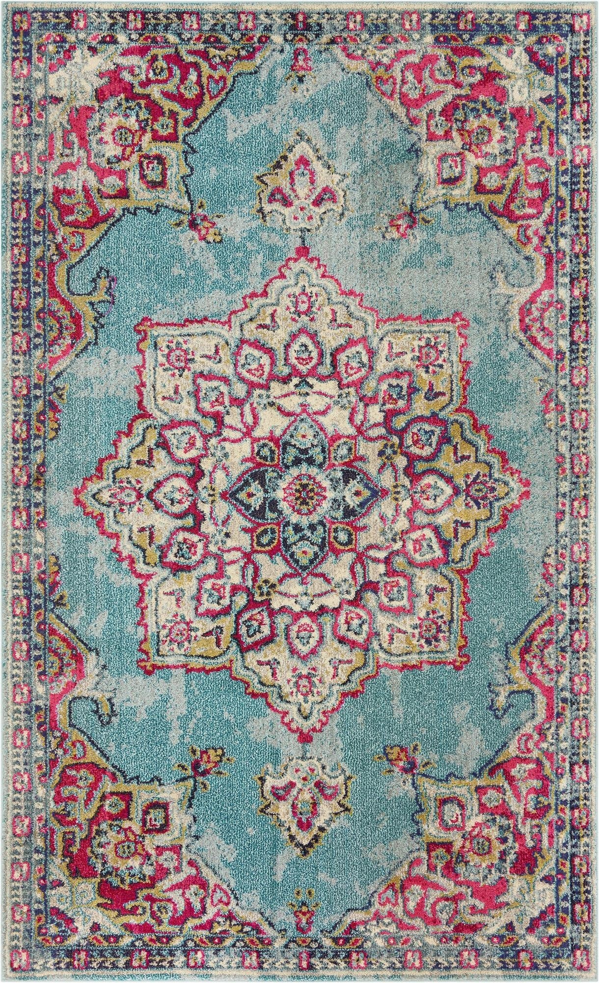  5' x 8'  Washable Fleur Rug