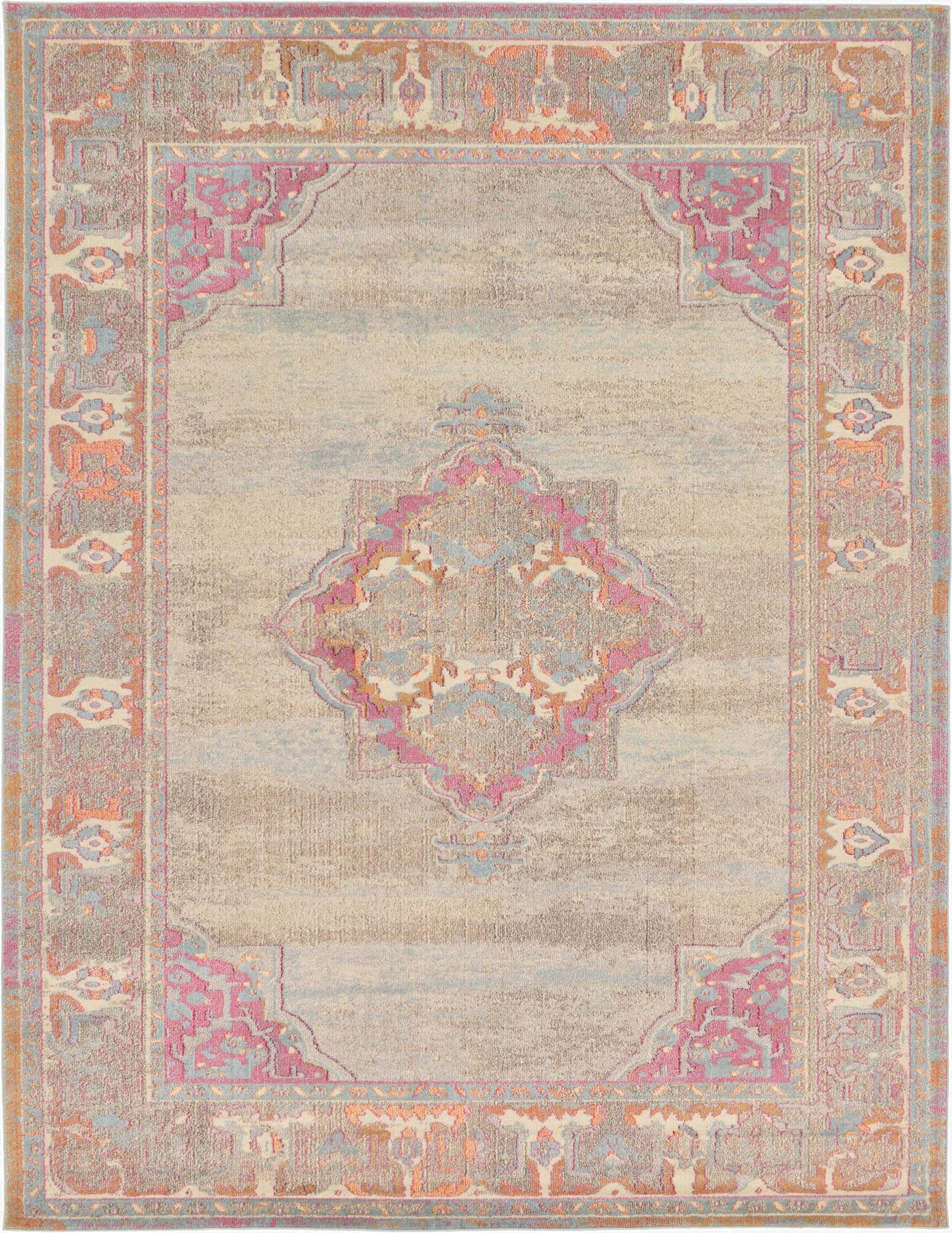  9' x 12' 2  Washable Fleur Rug