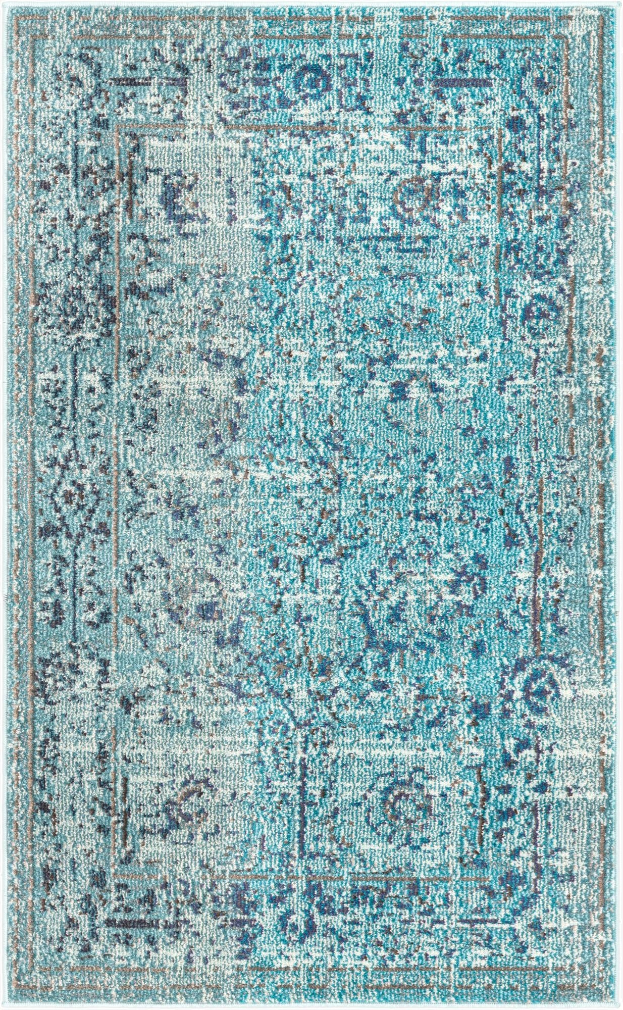  3' 3 x 5' 3  Washable Fleur Rug