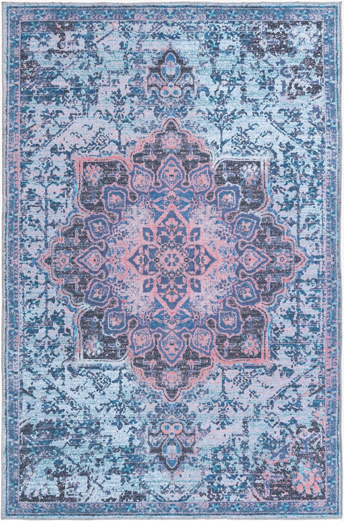 5' 3 x 8'  Washable Francesca Rug