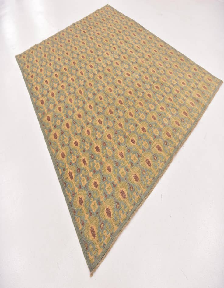 Detail image of  8' x 9' 9  Hand Knotted Ikat Rug