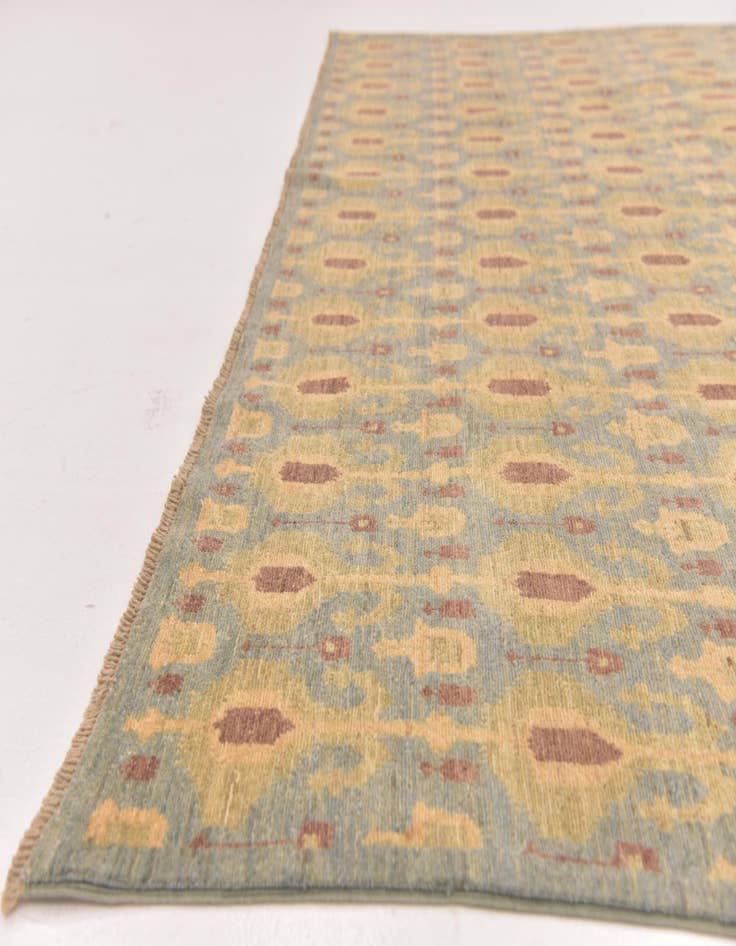 Detail image of  8' x 9' 9  Hand Knotted Ikat Rug