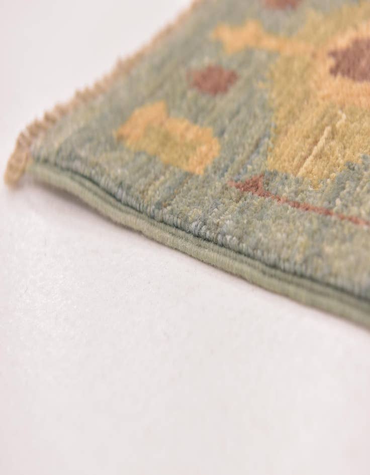 Detail image of  8' x 9' 9  Hand Knotted Ikat Rug