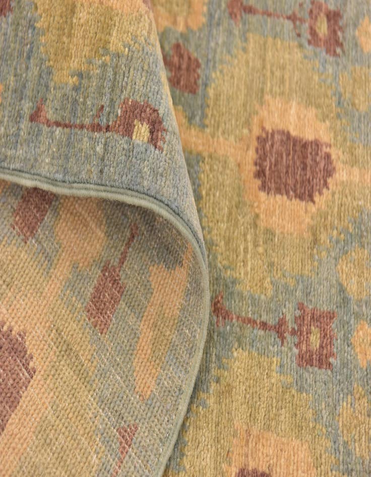 Detail image of  8' x 9' 9  Hand Knotted Ikat Rug