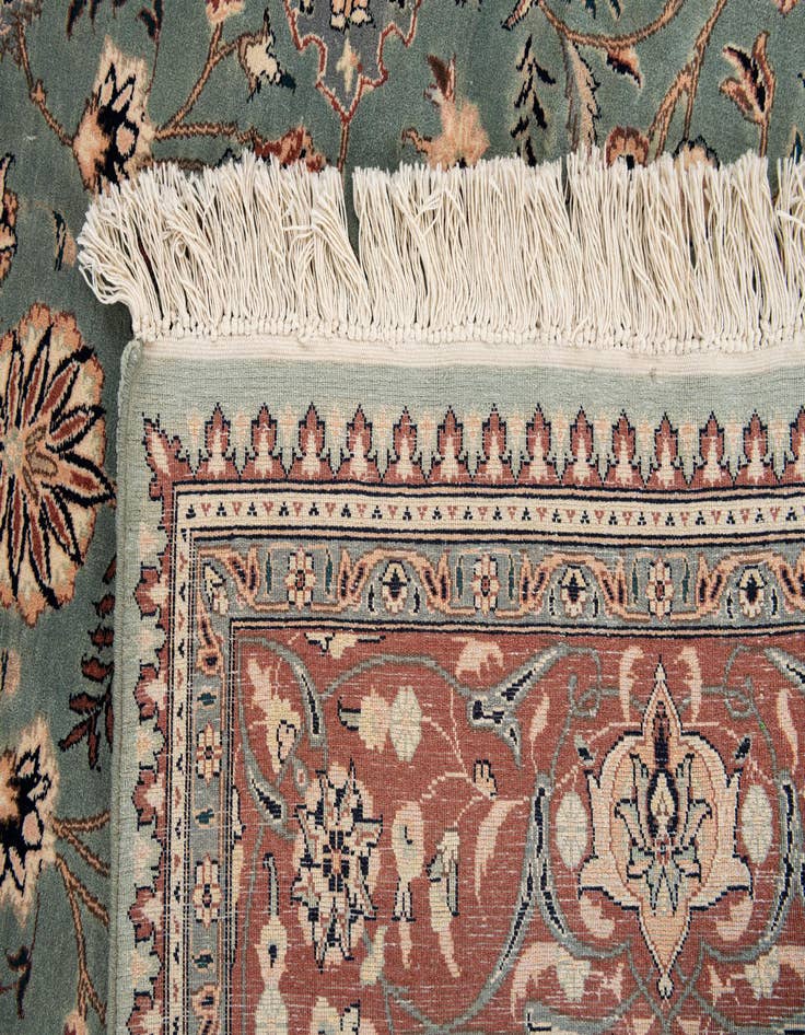 Detail image of  6' 1 x 9' 10 Kashan Wool Rug