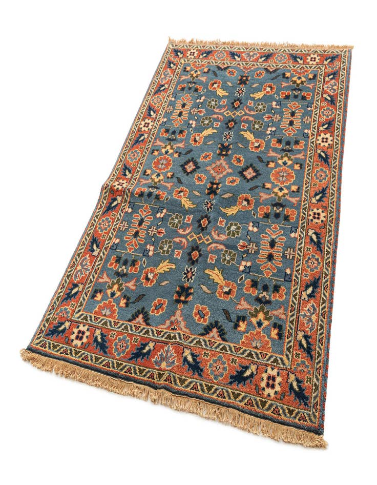 Detail image of  4' 8 x 6' 9  Hand Knotted Kazak Wool Rug