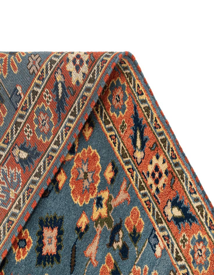 Detail image of  4' 8 x 6' 9  Hand Knotted Kazak Wool Rug