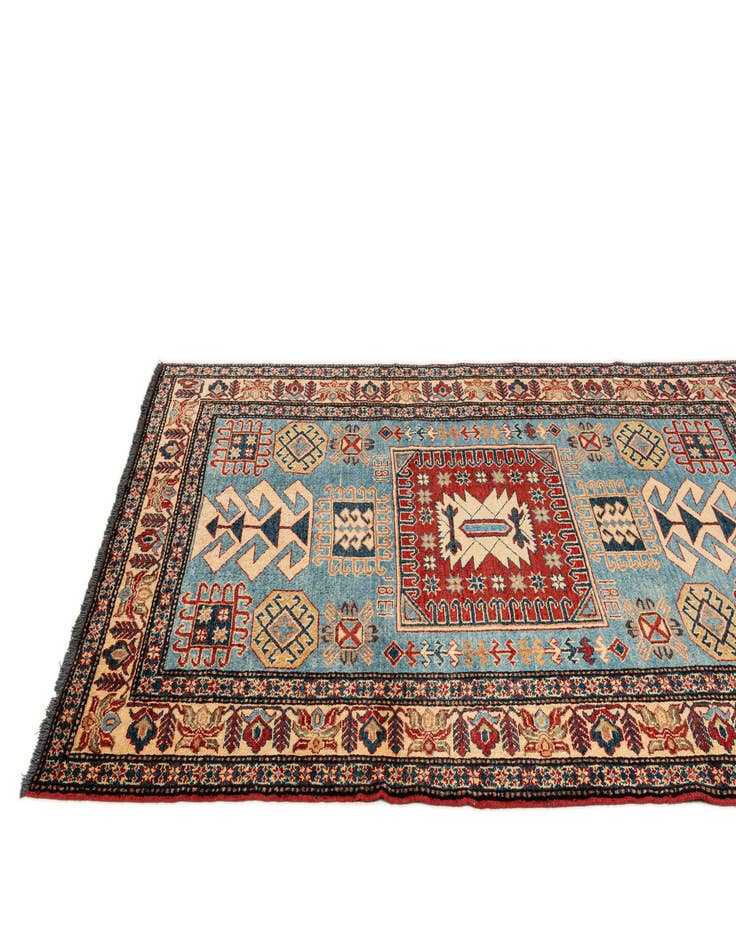 Detail image of  4' 4 x 6' 4  Hand Knotted Kazak Wool Rug