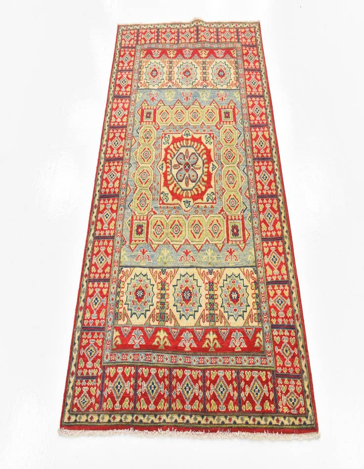 Detail image of  4' x 5' 10  Hand Knotted Kazak Rug