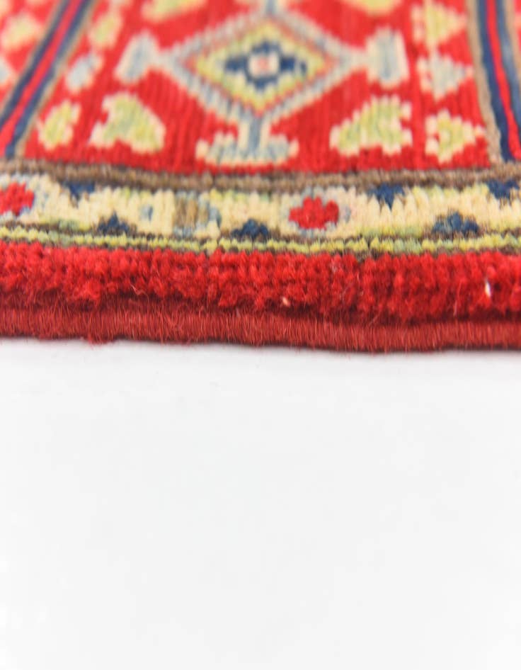 Detail image of  4' x 5' 10  Hand Knotted Kazak Rug