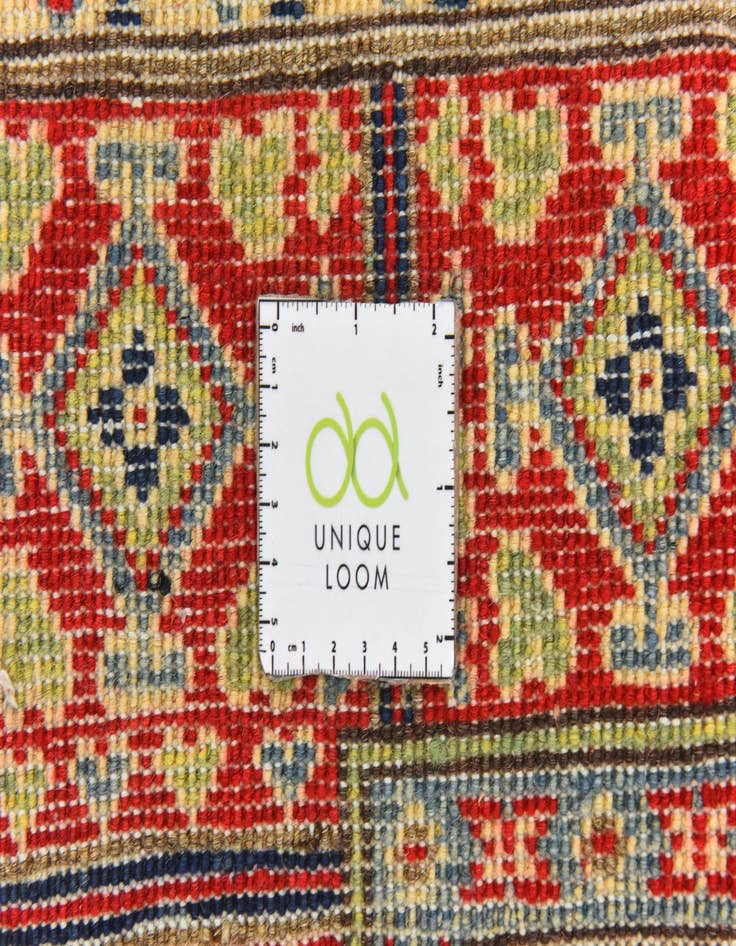 Detail image of  4' x 5' 10  Hand Knotted Kazak Rug