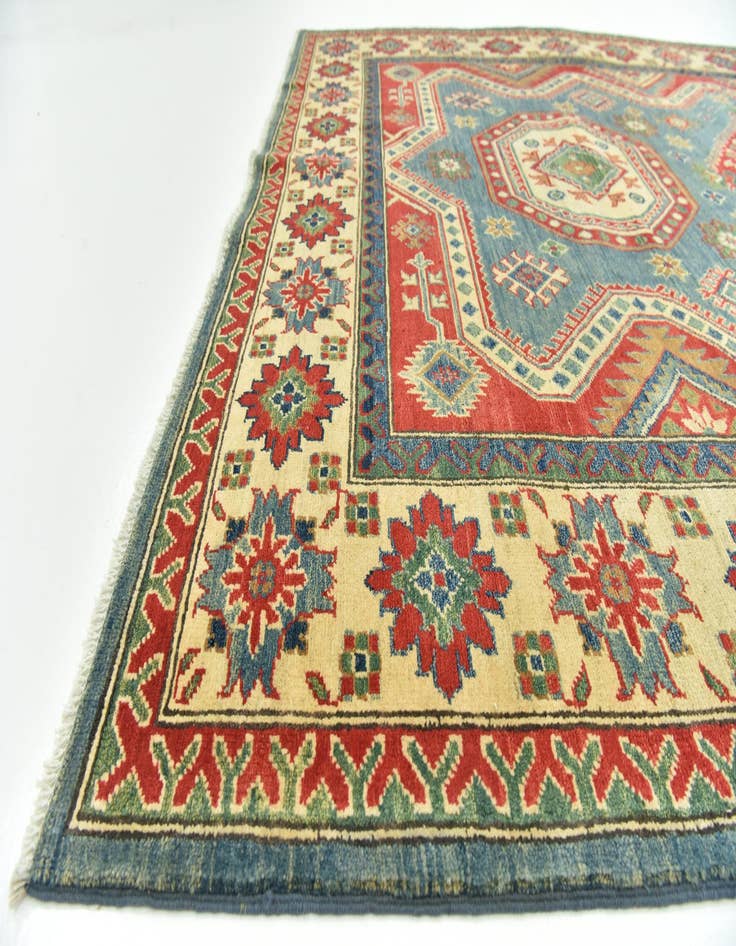 Detail image of  6' 7 x 9' 10  Hand Knotted Kazak Rug