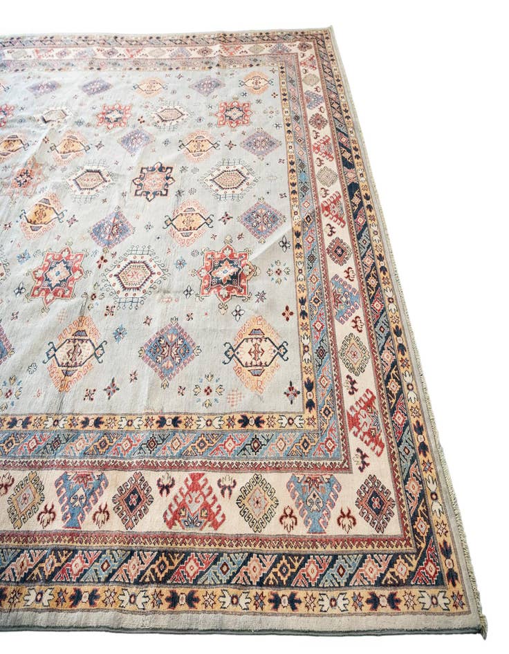 Detail image of  12' x 17' 4  Hand Knotted Kazak Rug