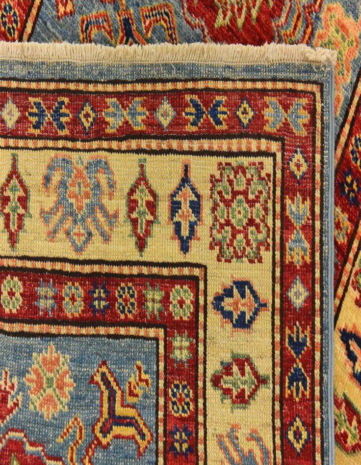 Detail image of  2' 8 x 4'  Hand Knotted Kazak Oriental Rug