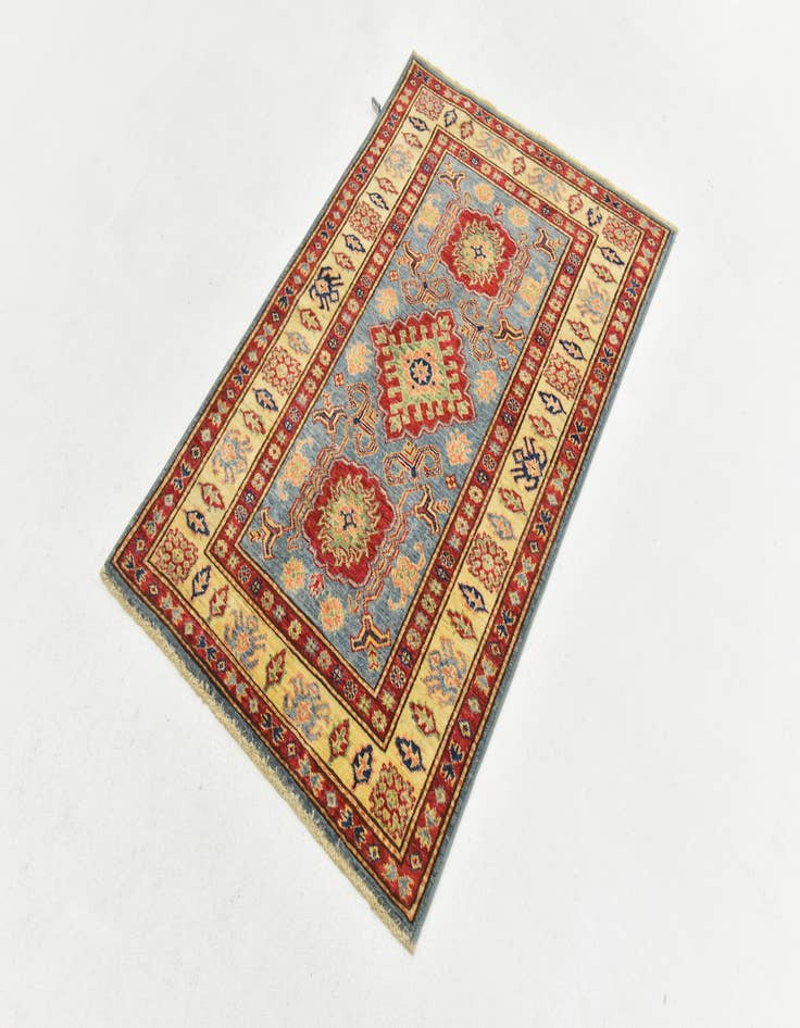 Detail image of  2' 8 x 4'  Hand Knotted Kazak Oriental Rug