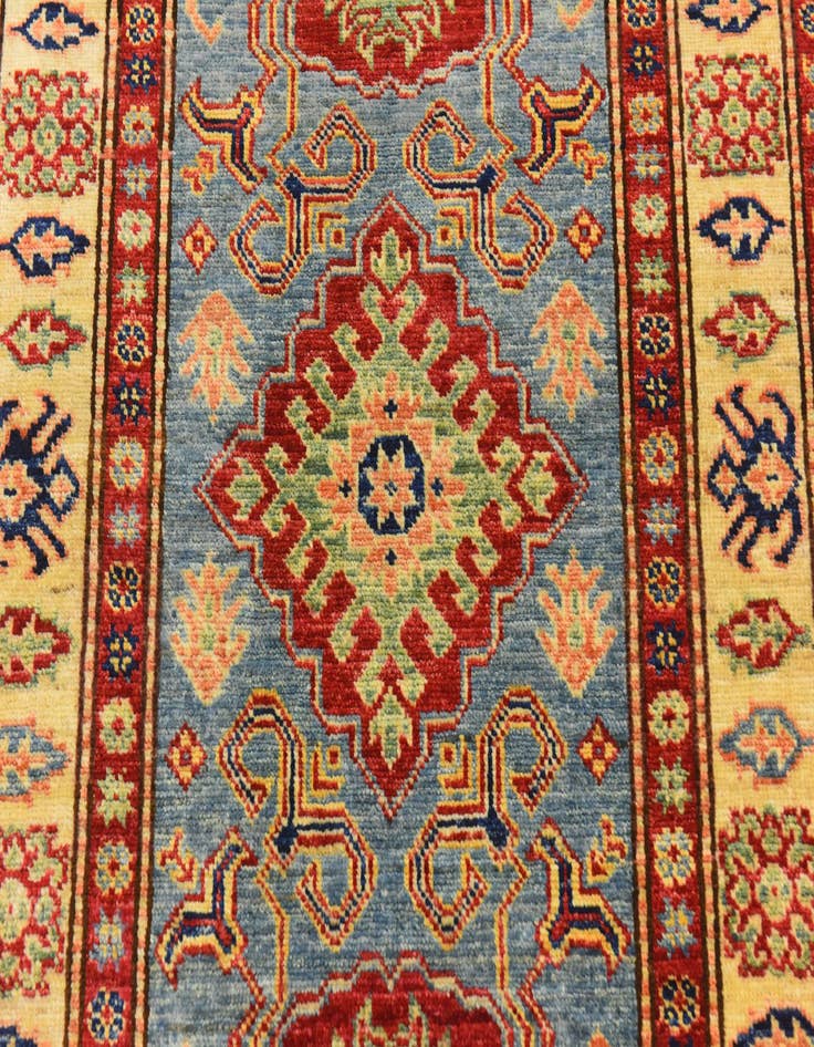 Detail image of  2' 8 x 4'  Hand Knotted Kazak Oriental Rug