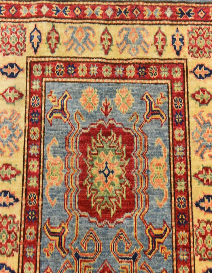 Detail image of  2' 8 x 4'  Hand Knotted Kazak Oriental Rug